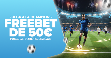 Apuesta a la Champions y gana freebets. Cuantas más apuestas, ¡mayor freebet!