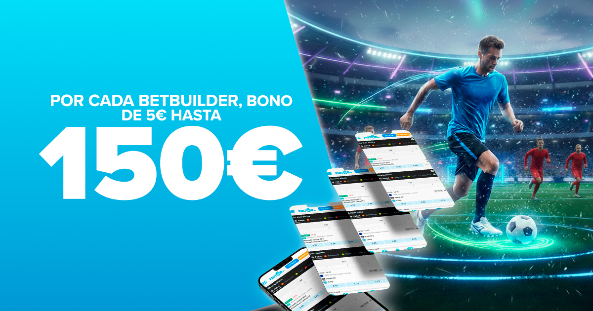 Por cada 10€ en apuestas hechas con BetBuilders llévate una Bono de 5€