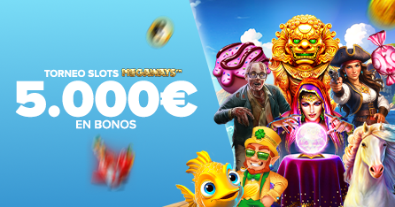 Repartimos 5.000€ en Bonos en el Torneo de Slots Megaways