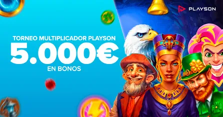Repartimos 5.000€ en Bonos en el Torneo de Slots de Playson