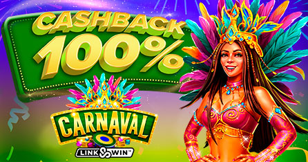 Devolución de hasta 100€ en Bono para la Slot Carnaval Link&Win de Games Global.