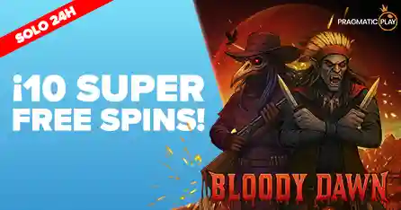 ¡Te regalamos 10 Super Free Spins para Bloody Dawn de Pragmatic Play!