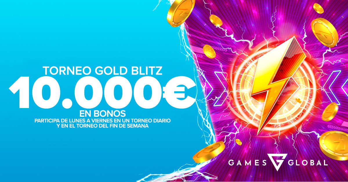 Participa en los Torneos de Gold Blitz ¡10.000€ en Bonos de Casino!