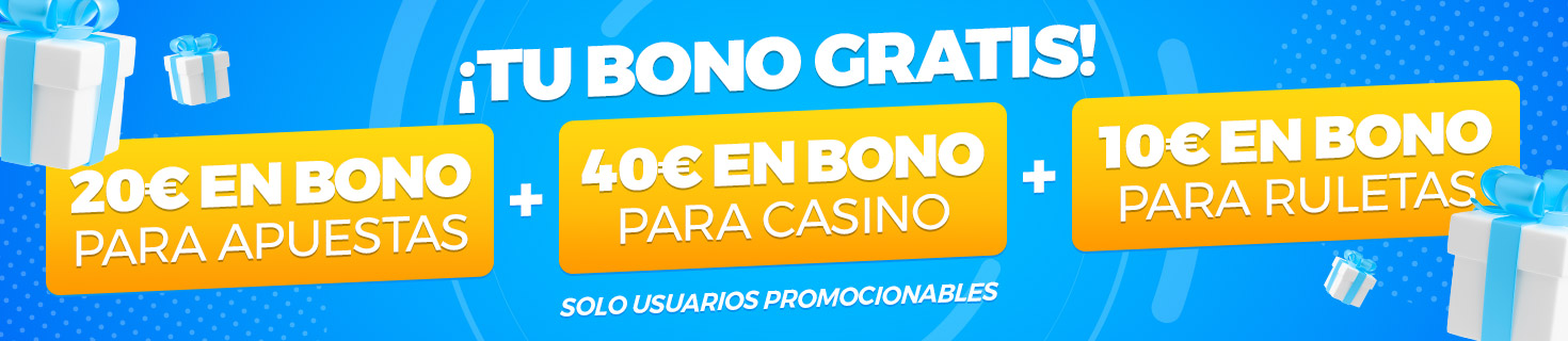 Bono Gratis de Apuestas y Casino para Usuarios Promocionables
