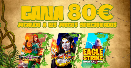 Promoción para Casino y Slots: ¡Gana hasta 80€ en Bono de Casino!