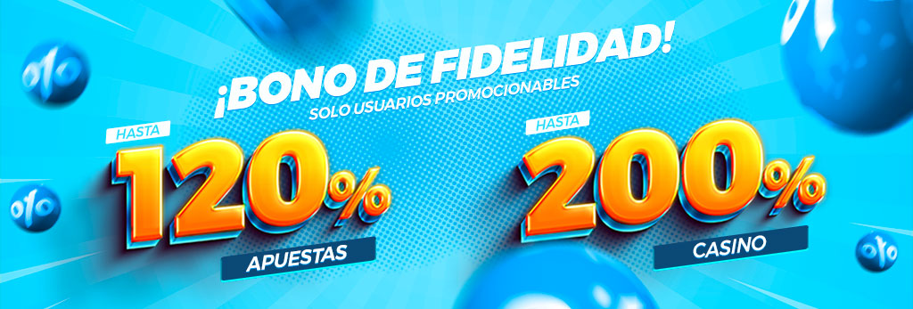Bonificamos tu primer depósito para Apuestas o Casino