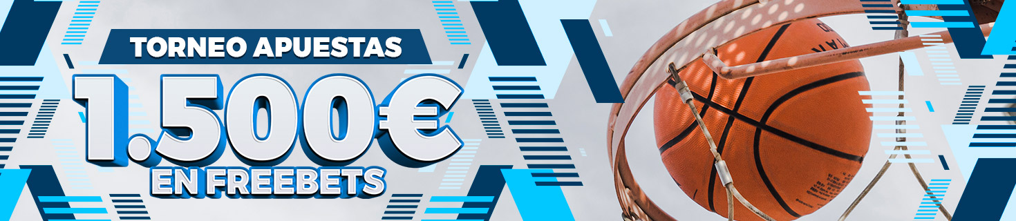 Promoción para tus apuestas de baloncesto:¡1.500€ en Freebets!