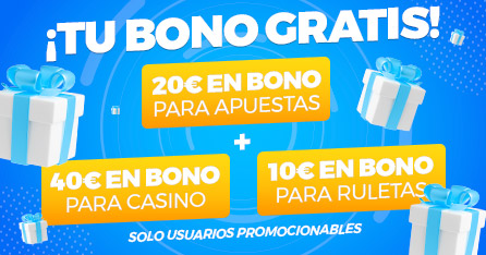 Bono Gratis de Apuestas y Casino para Usuarios Promocionables