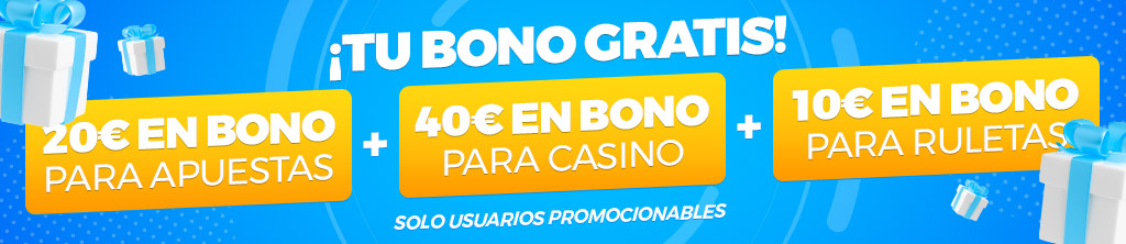 Bono Gratis de Apuestas y Casino para Usuarios Promocionables
