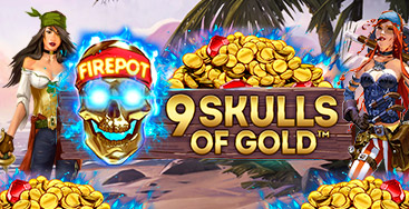 Juega a la slot 9 Skulls of Gold en nuestro Casino Online