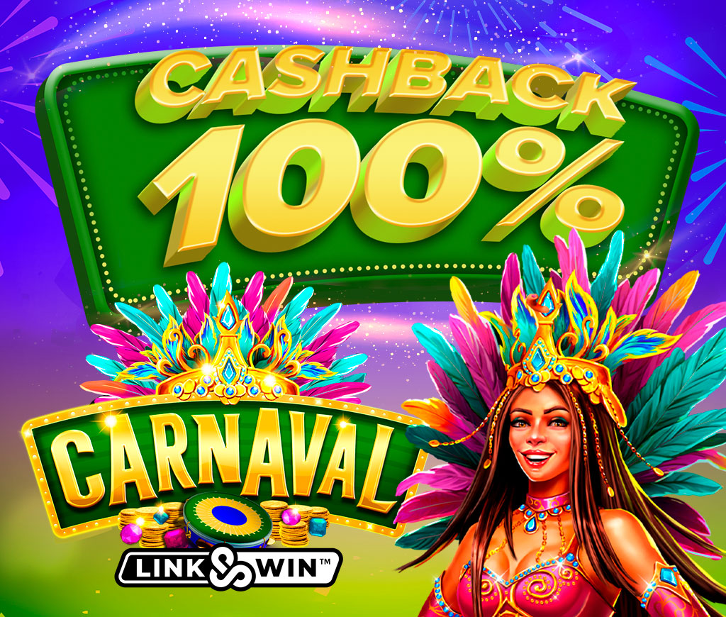 Devolución de hasta 100€ en Bono para la Slot Carnaval Link&Win de Games Global