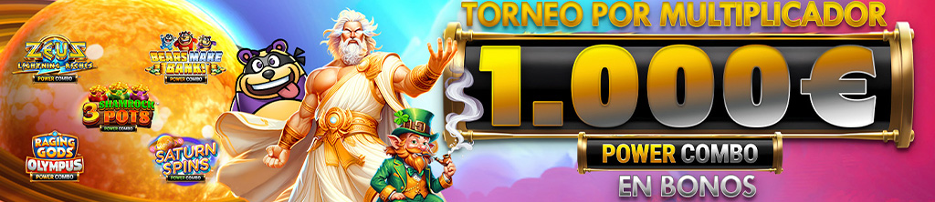 Torneo de 1.000€ en Bonos con Slots Power Combo seleccionadas